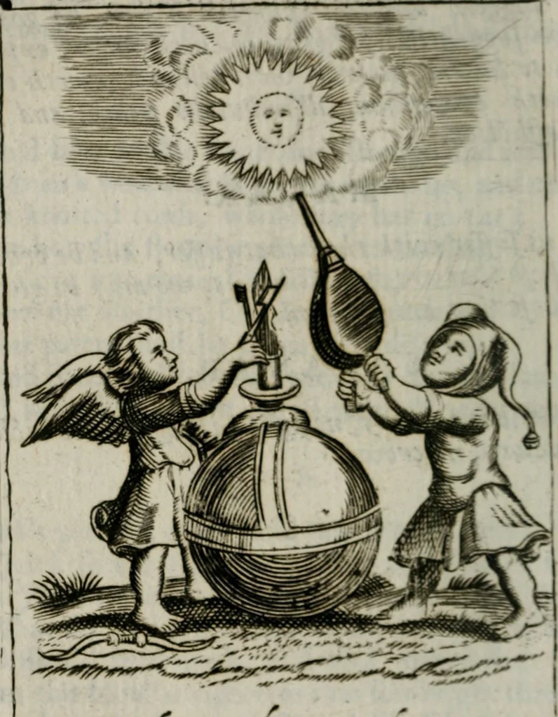 An illustration from Emblems, divine and moral, together with hieroglyphicks of the life of man, 1736, leaf 77