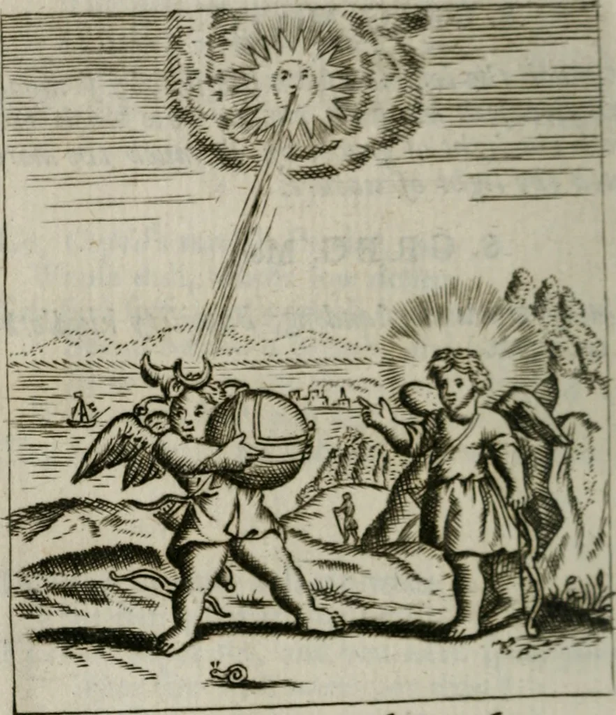 An illustration from Emblems, divine and moral, together with hieroglyphicks of the life of man, 1736, leaf 81