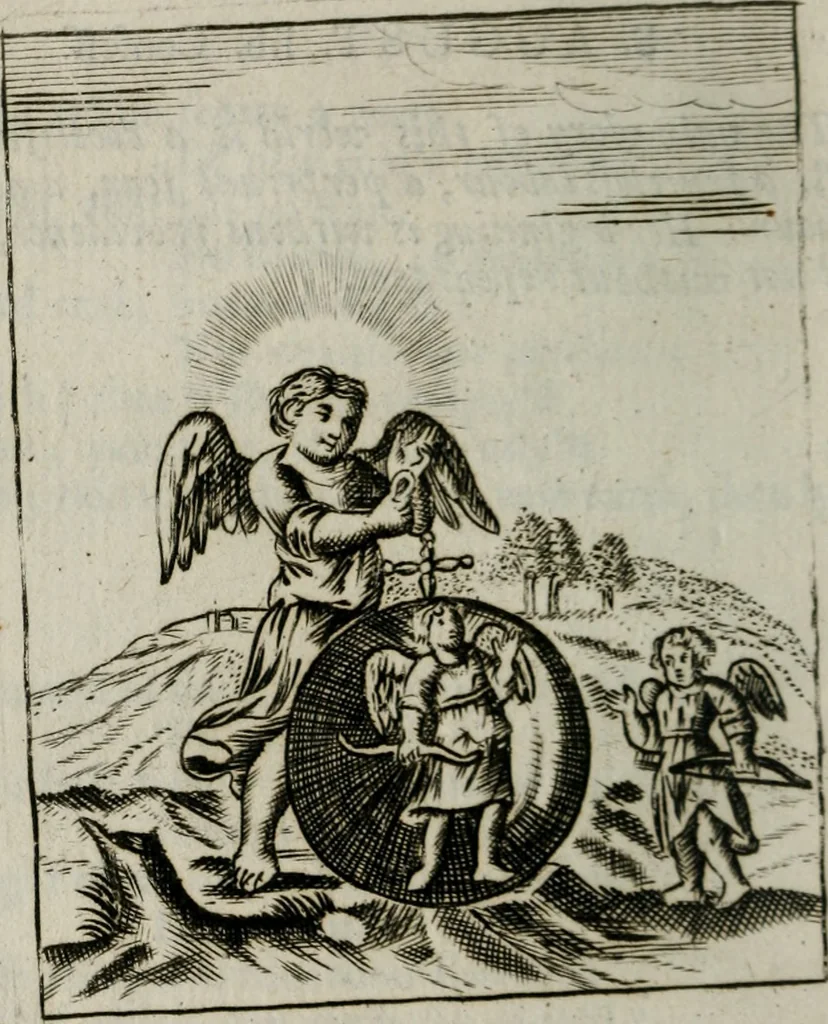An illustration from Emblems, divine and moral, together with hieroglyphicks of the life of man, 1736, leaf 97