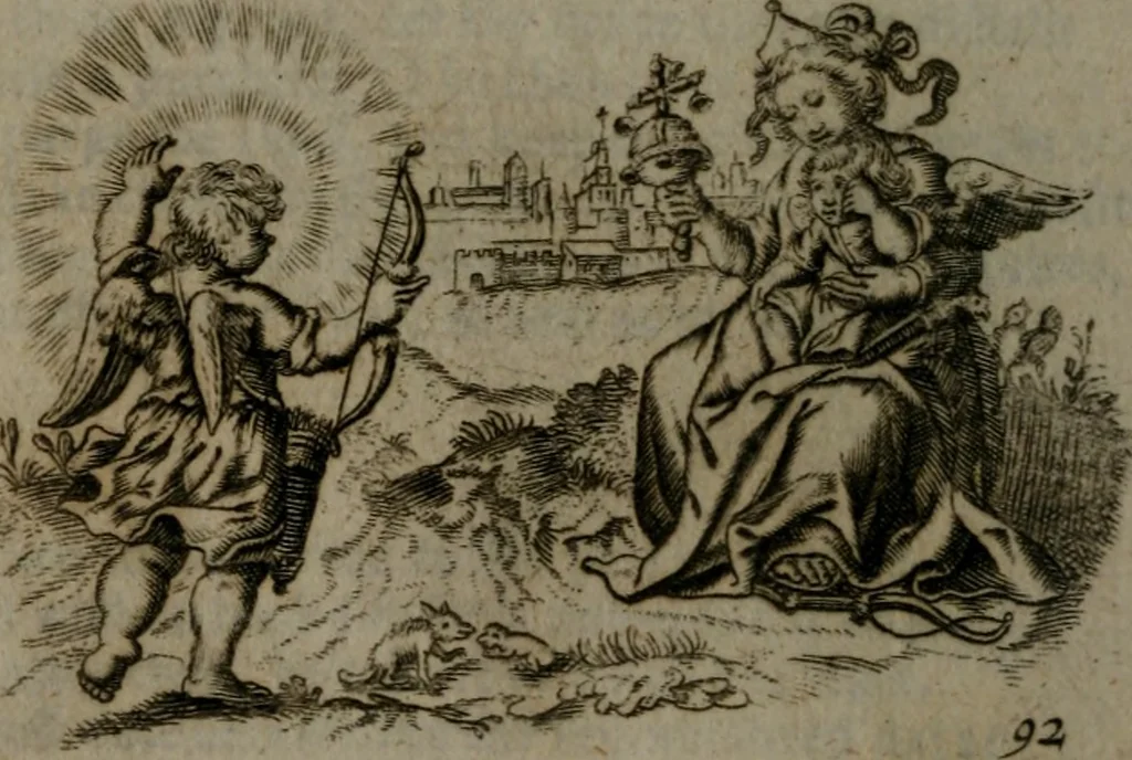 An illustration from Emblems, 1696, leaf 103