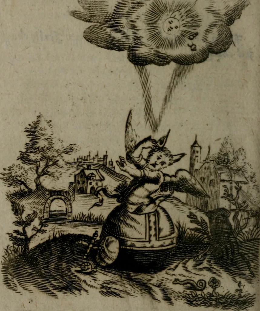 An illustration from Emblems, 1696, leaf 107