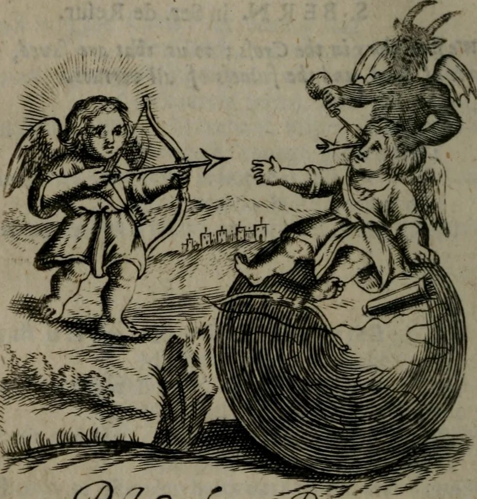 An illustration from Emblems, 1696, leaf 123