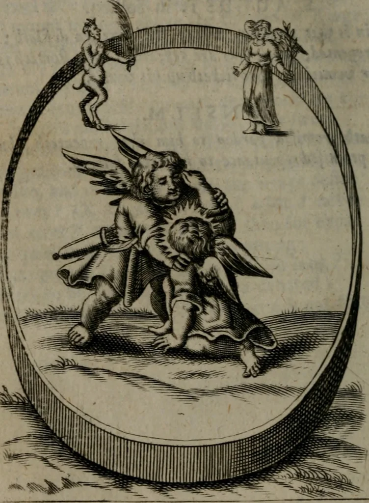 An illustration from Emblems, 1696, leaf 127