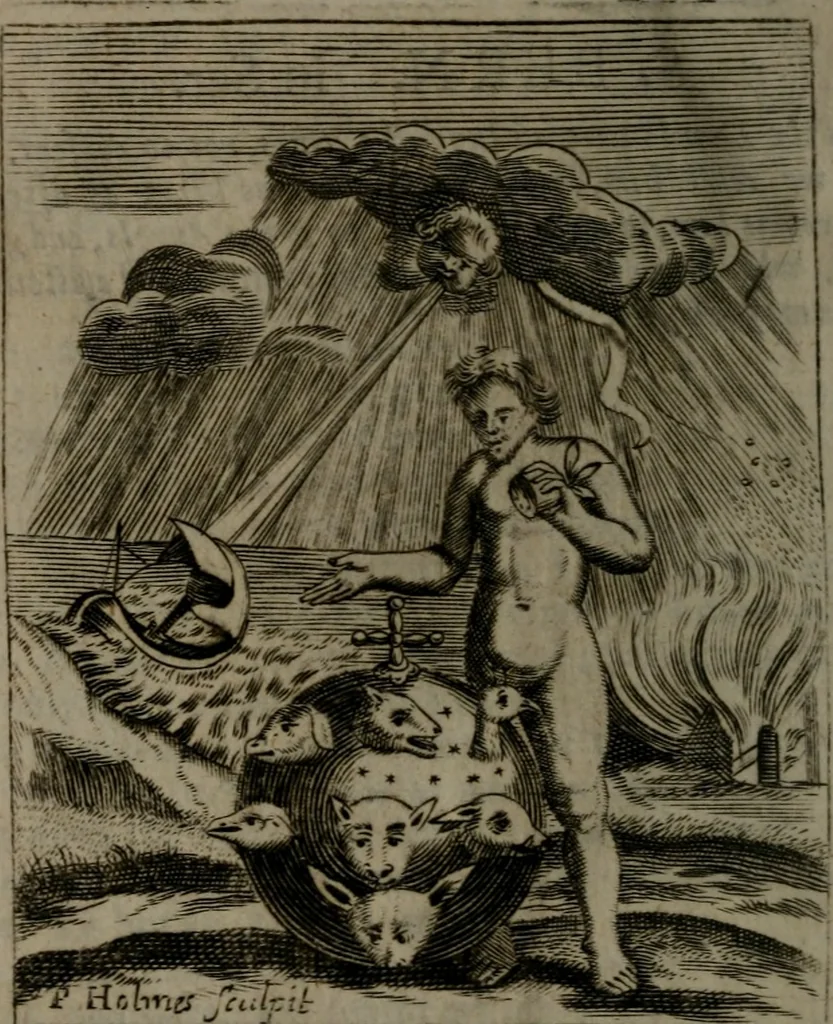An illustration from Emblems, 1696, leaf 19
