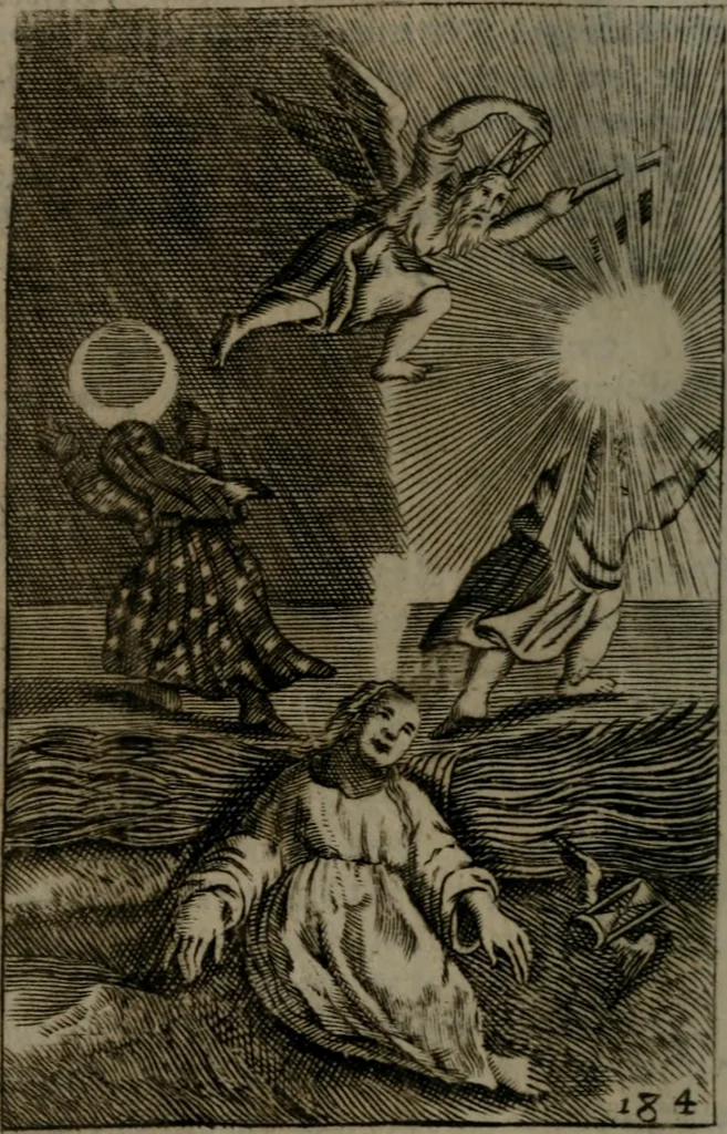 An illustration from Emblems, 1696, leaf 195