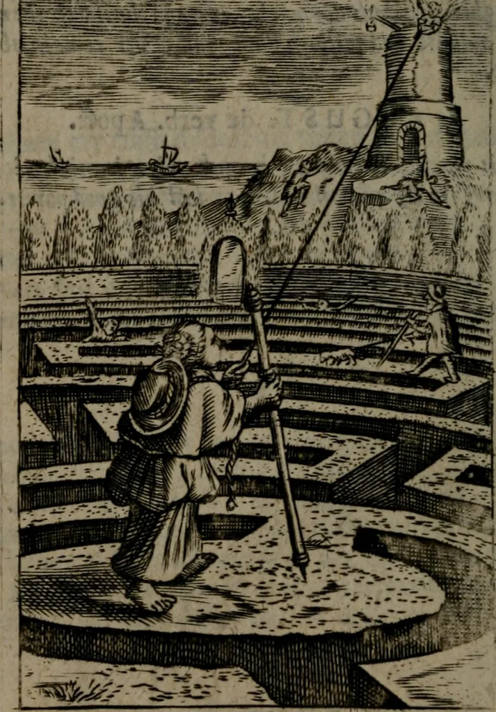 An illustration from Emblems, 1696, leaf 203