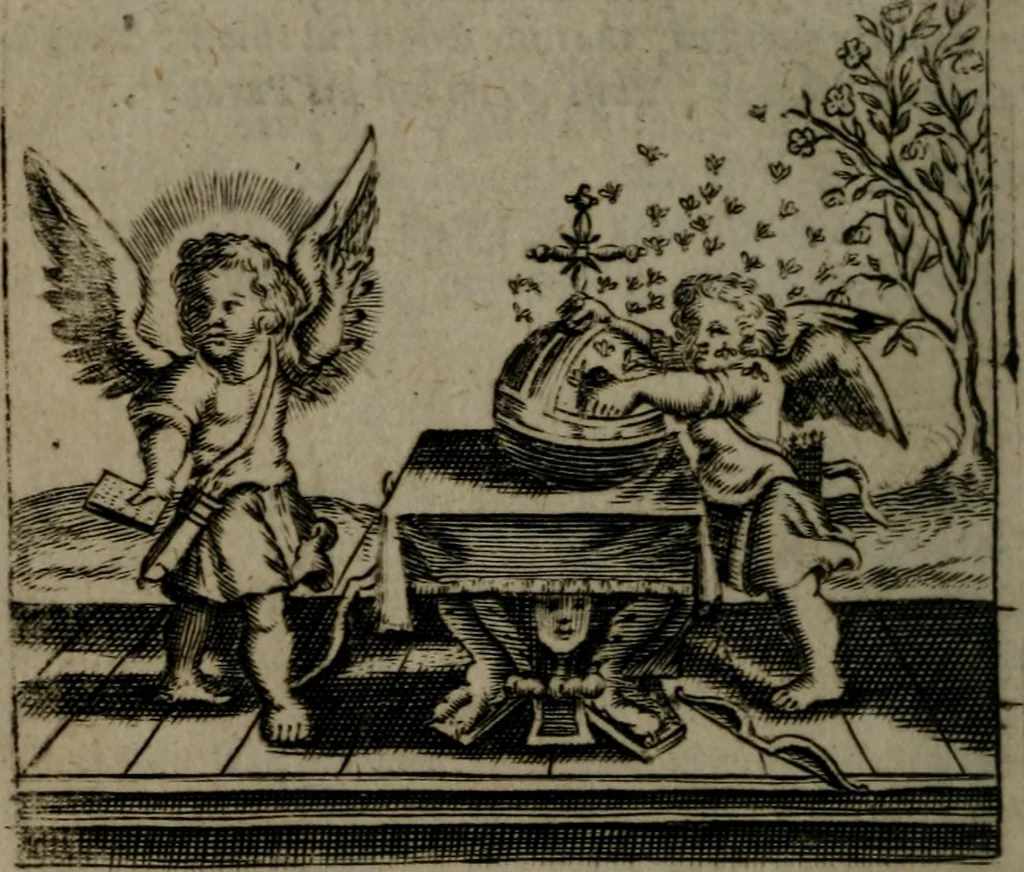 An illustration from Emblems, 1696, leaf 23