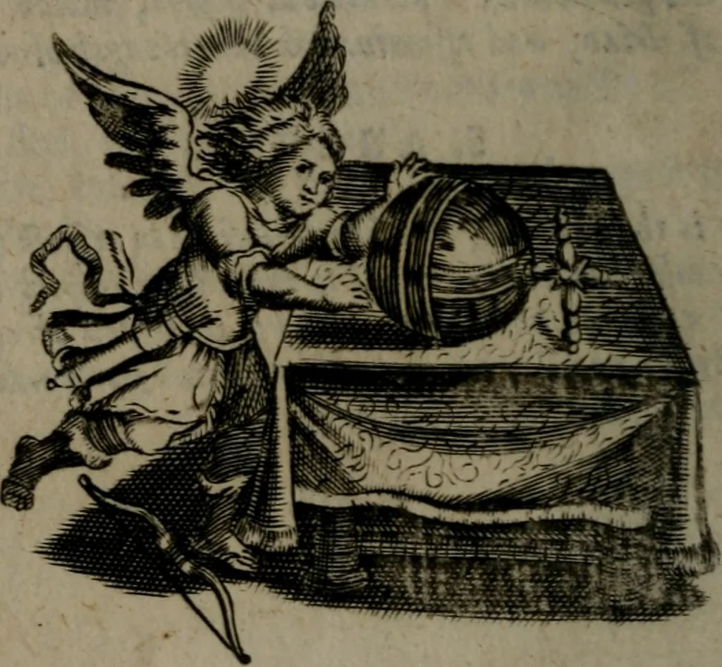 An illustration from Emblems, 1696, leaf 35