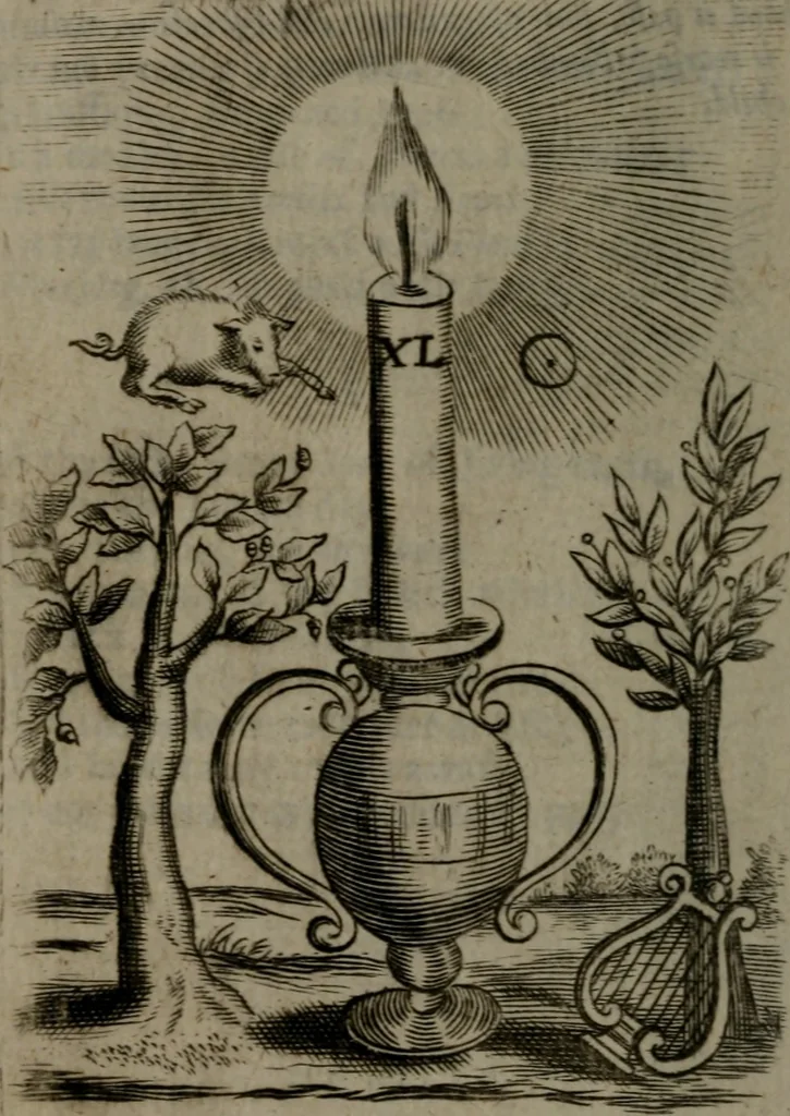 An illustration from Emblems, 1696, leaf 371