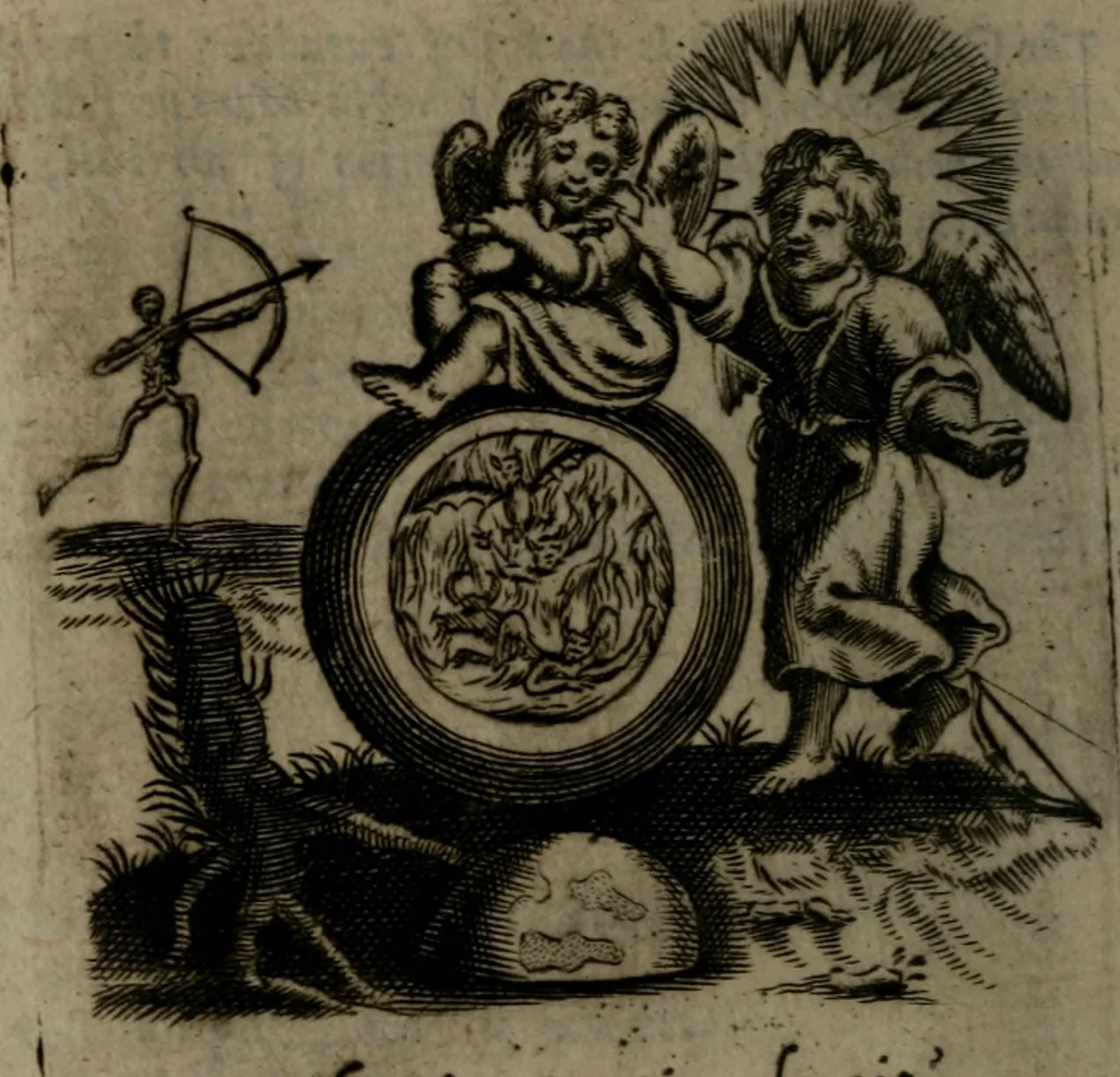 An illustration from Emblems, 1696, leaf 39