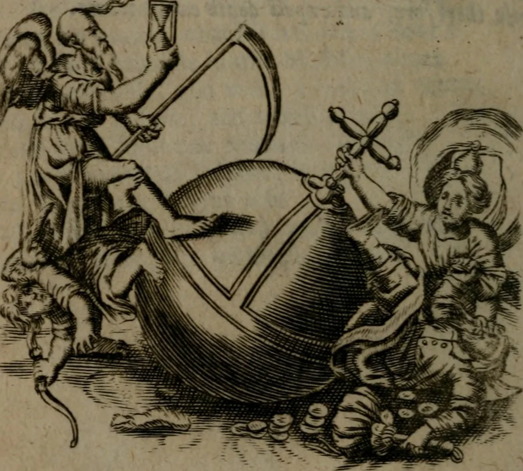 An illustration from Emblems, 1696, leaf 47