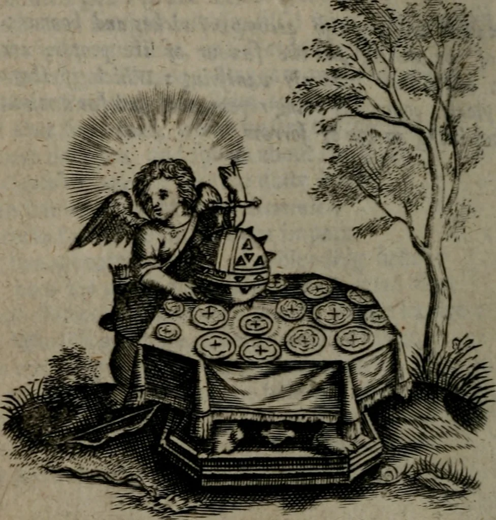 An illustration from Emblems, 1696, leaf 91