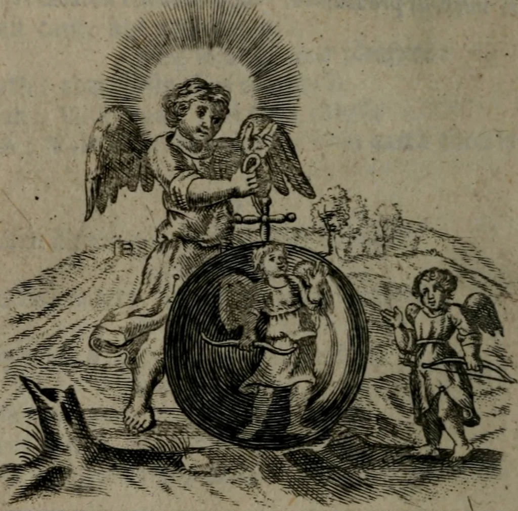 An illustration from Emblems, 1696, leaf 95