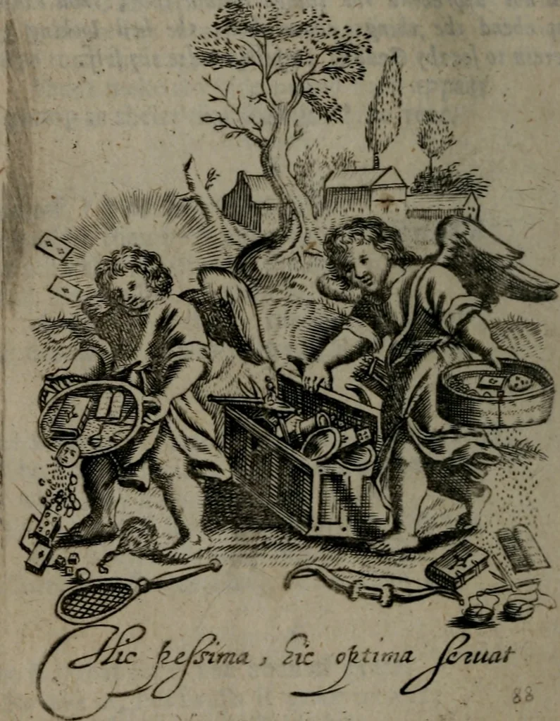 An illustration from Emblems, 1696, leaf 99
