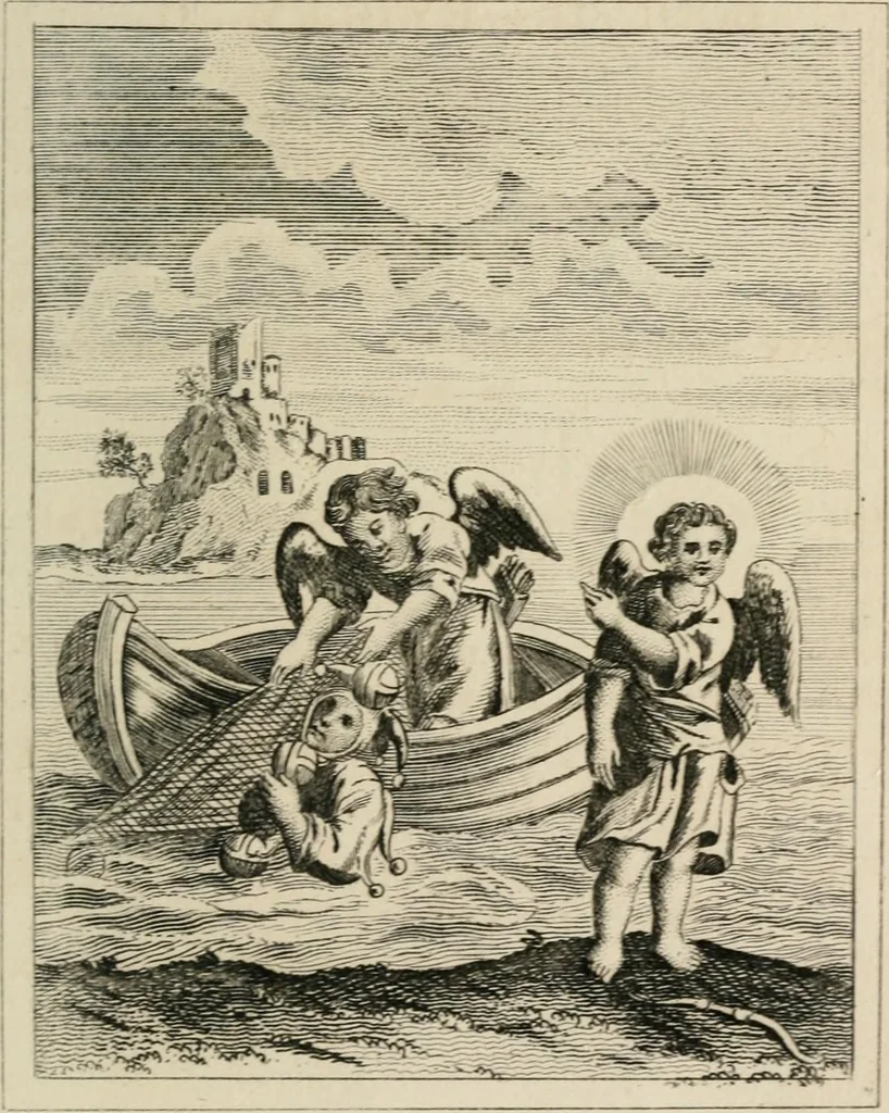 An illustration from Emblems, divine and moral, 1839, leaf 105