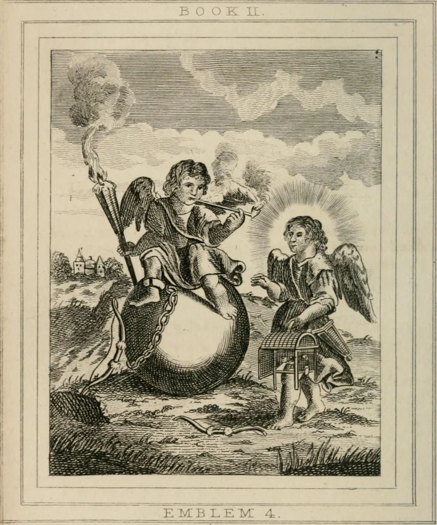 An illustration from Emblems, divine and moral, 1839, leaf 110