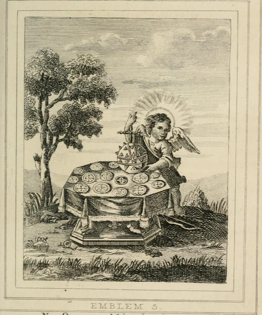 An illustration from Emblems, divine and moral, 1839, leaf 115