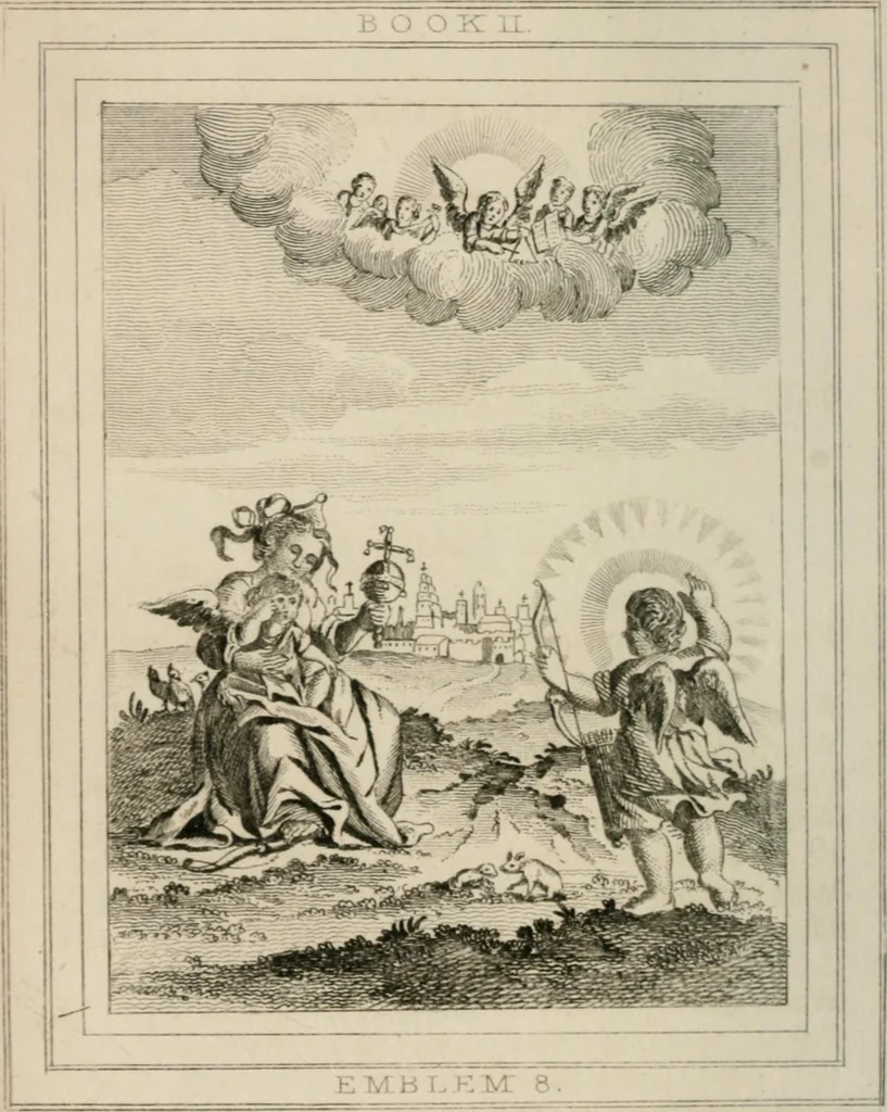 An illustration from Emblems, divine and moral, 1839, leaf 130