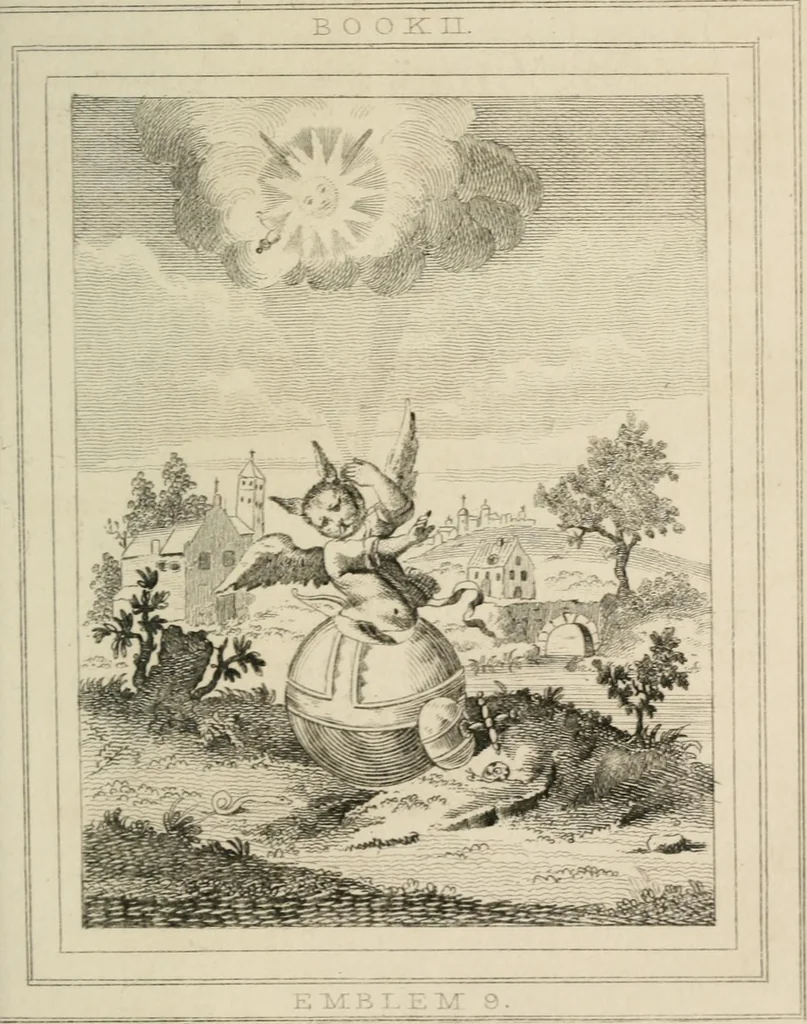 An illustration from Emblems, divine and moral, 1839, leaf 135
