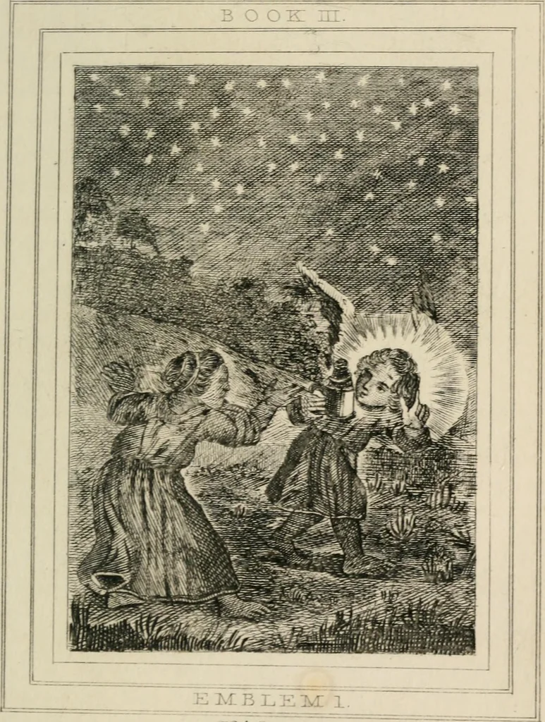 An illustration from Emblems, divine and moral, 1839, leaf 175