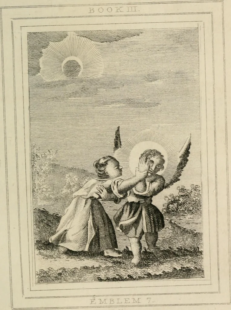 An illustration from Emblems, divine and moral, 1839, leaf 205