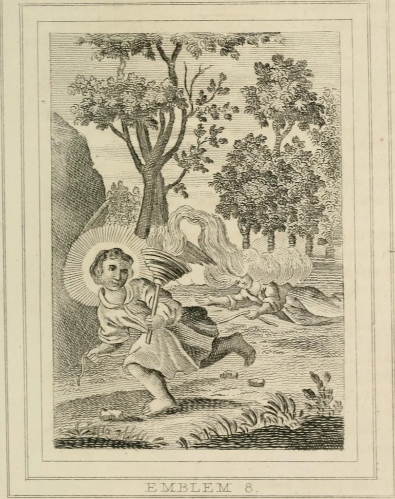 An illustration from Emblems, divine and moral, 1839, leaf 285