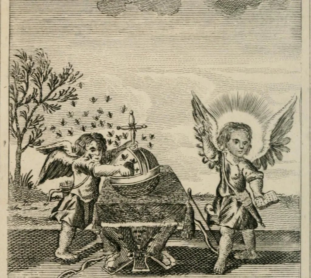 An illustration from Emblems, divine and moral, 1839, leaf 30