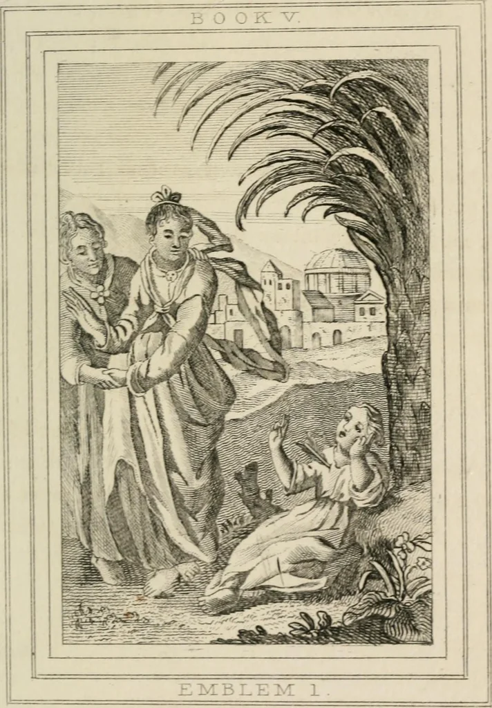 An illustration from Emblems, divine and moral, 1839, leaf 325