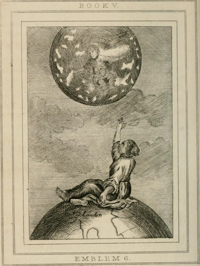 An illustration from Emblems, divine and moral, 1839, leaf 350