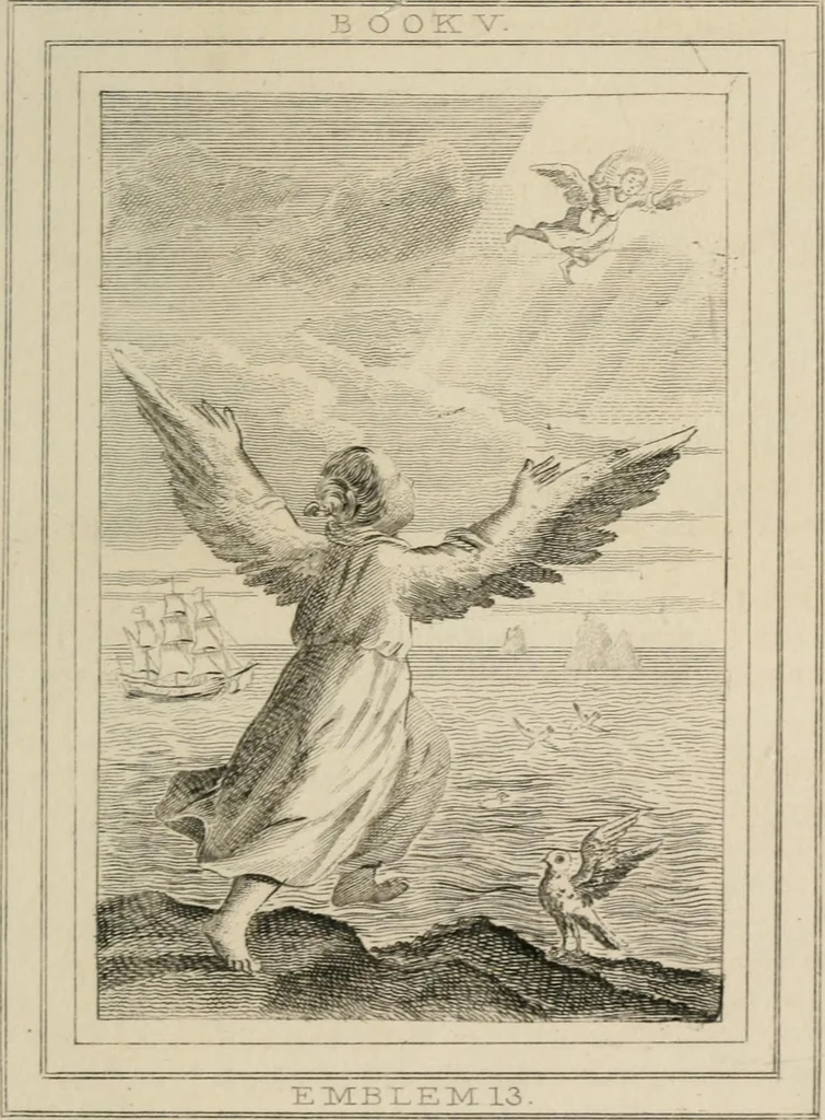 An illustration from Emblems, divine and moral, 1839, leaf 385