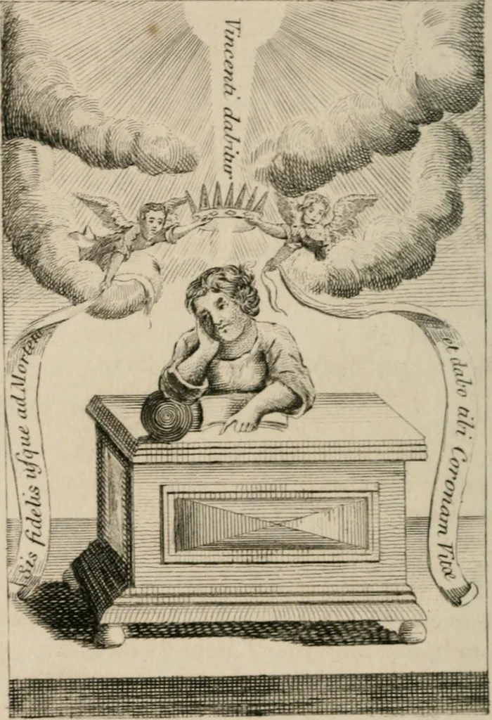 An illustration from Emblems, divine and moral, 1839, leaf 398