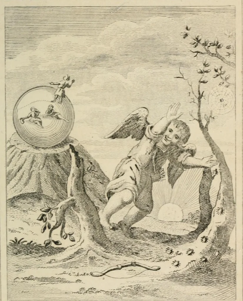 An illustration from Emblems, divine and moral, 1839, leaf 55