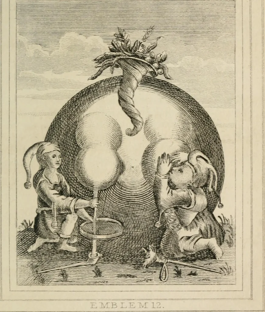 An illustration from Emblems, divine and moral, 1839, leaf 75