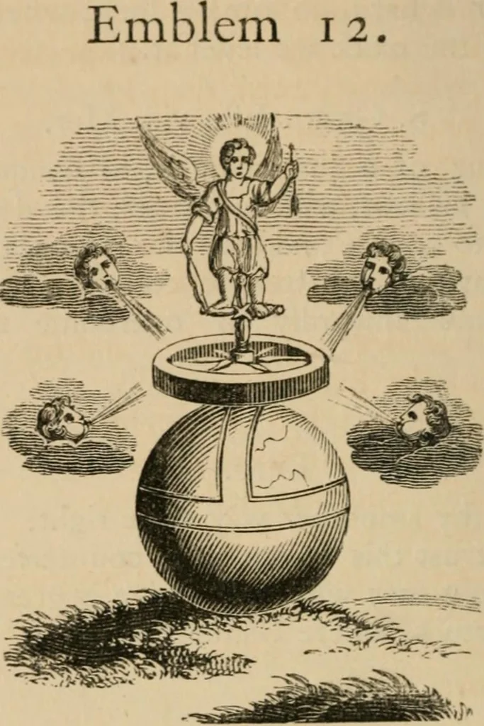 An illustration from Emblems, divine and moral : The school of the heart; and Hieroglyphics of the life of man, 1866, leaf 108