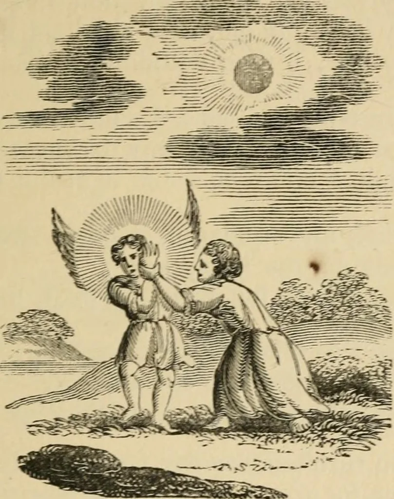 An illustration from Emblems, divine and moral : The school of the heart; and Hieroglyphics of the life of man, 1866, leaf 141