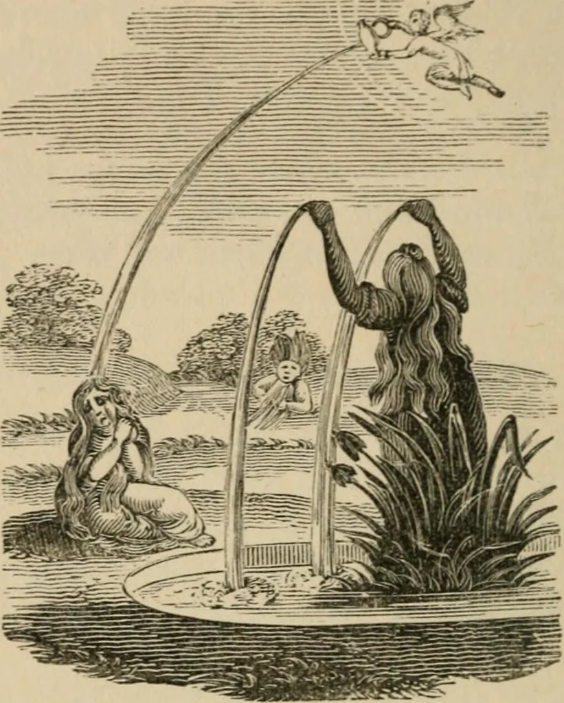 An illustration from Emblems, divine and moral : The school of the heart; and Hieroglyphics of the life of man, 1866, leaf 144