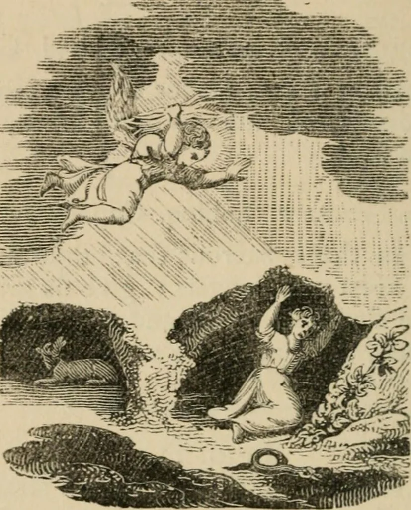 An illustration from Emblems, divine and moral : The school of the heart; and Hieroglyphics of the life of man, 1866, leaf 156