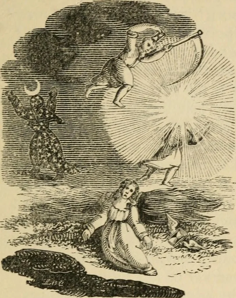 An illustration from Emblems, divine and moral : The school of the heart; and Hieroglyphics of the life of man, 1866, leaf 165