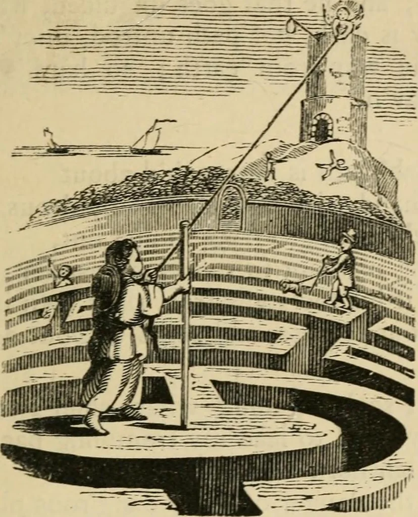 An illustration from Emblems, divine and moral : The school of the heart; and Hieroglyphics of the life of man, 1866, leaf 171
