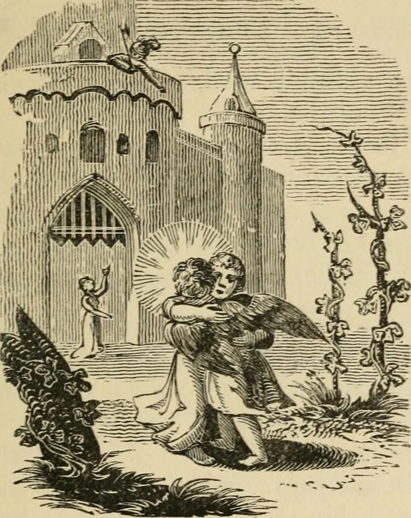 An illustration from Emblems, divine and moral : The school of the heart; and Hieroglyphics of the life of man, 1866, leaf 201
