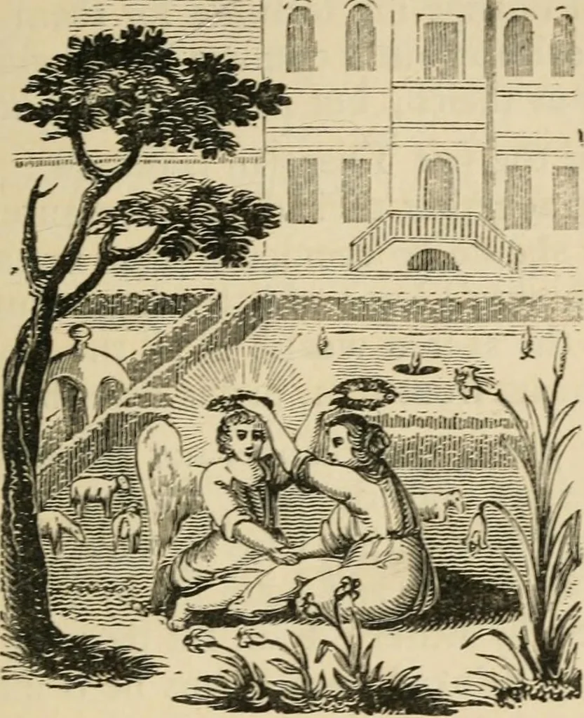 An illustration from Emblems, divine and moral : The school of the heart; and Hieroglyphics of the life of man, 1866, leaf 219