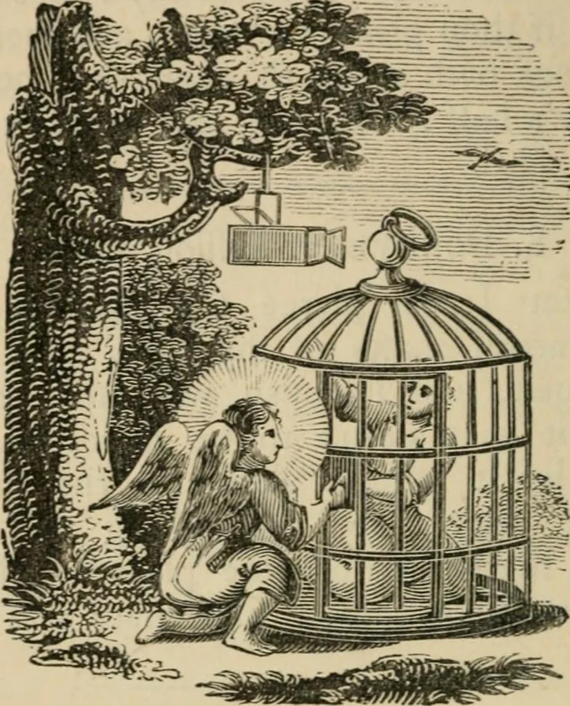 An illustration from Emblems, divine and moral : The school of the heart; and Hieroglyphics of the life of man, 1866, leaf 240