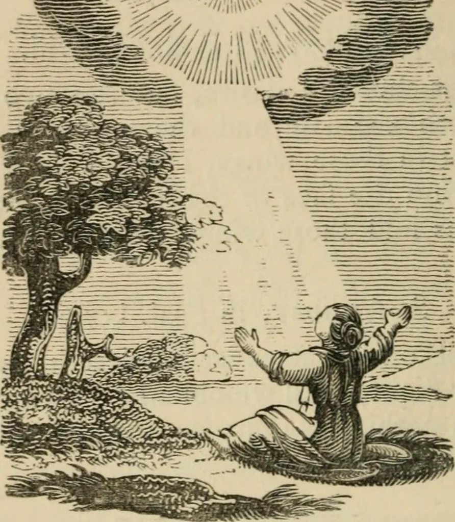 An illustration from Emblems, divine and moral : The school of the heart; and Hieroglyphics of the life of man, 1866, leaf 252