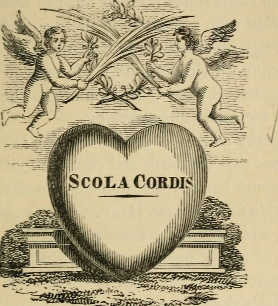 An illustration from Emblems, divine and moral : The school of the heart; and Hieroglyphics of the life of man, 1866, leaf 261