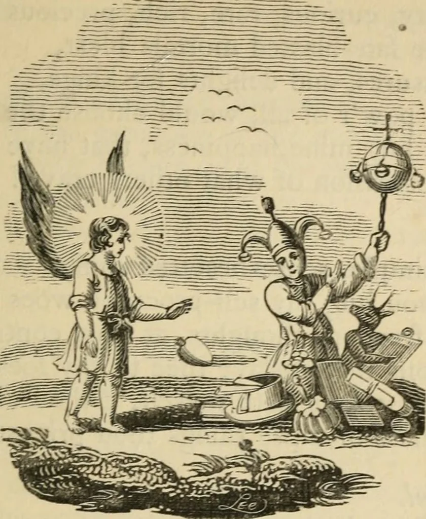 An illustration from Emblems, divine and moral : The school of the heart; and Hieroglyphics of the life of man, 1866, leaf 275