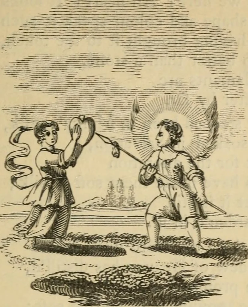 An illustration from Emblems, divine and moral : The school of the heart; and Hieroglyphics of the life of man, 1866, leaf 287