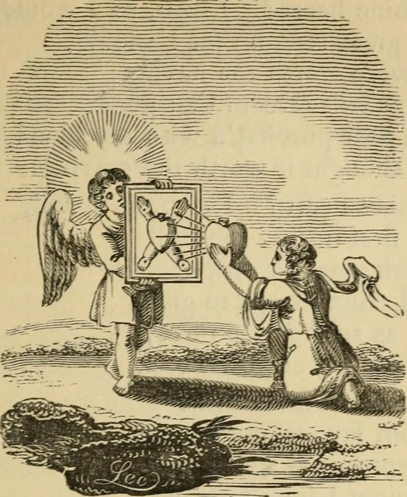 An illustration from Emblems, divine and moral : The school of the heart; and Hieroglyphics of the life of man, 1866, leaf 317