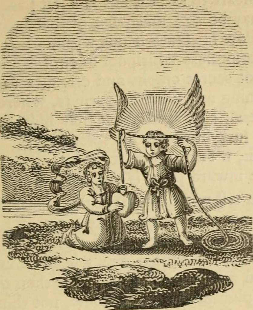 An illustration from Emblems, divine and moral : The school of the heart; and Hieroglyphics of the life of man, 1866, leaf 329