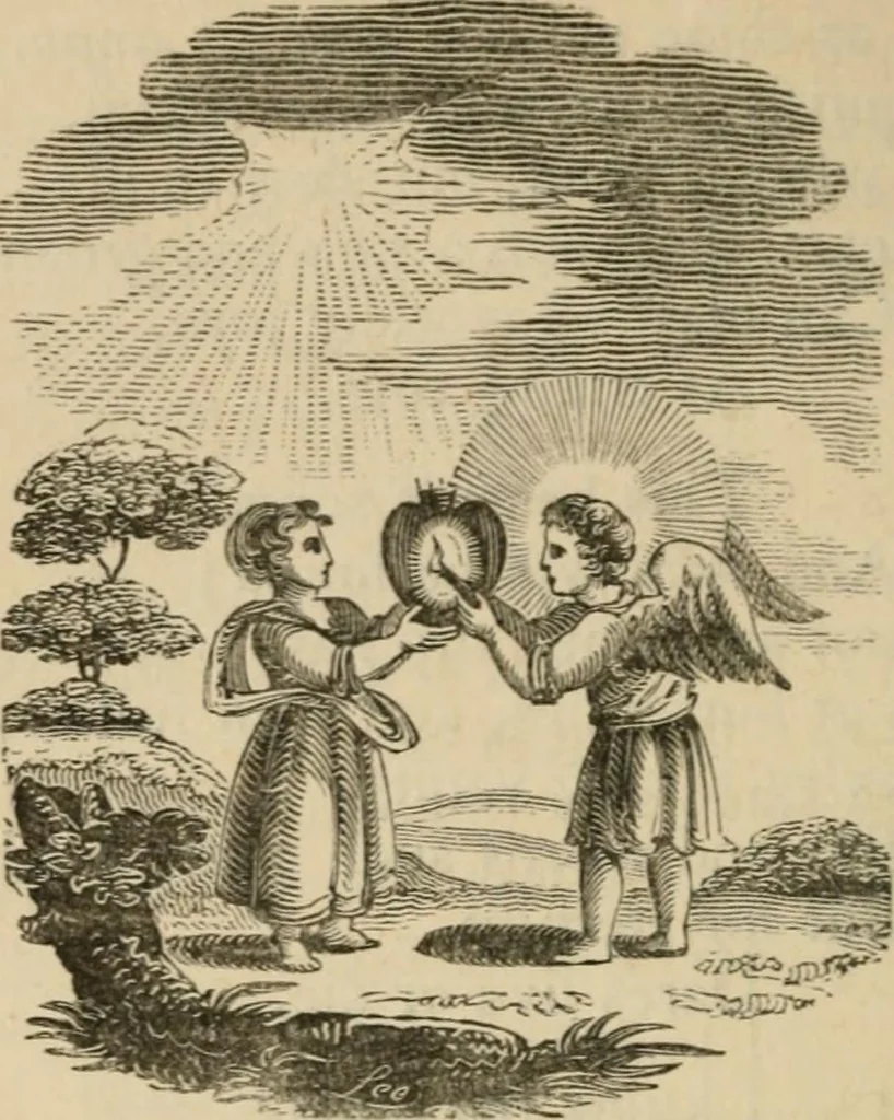 An illustration from Emblems, divine and moral : The school of the heart; and Hieroglyphics of the life of man, 1866, leaf 338