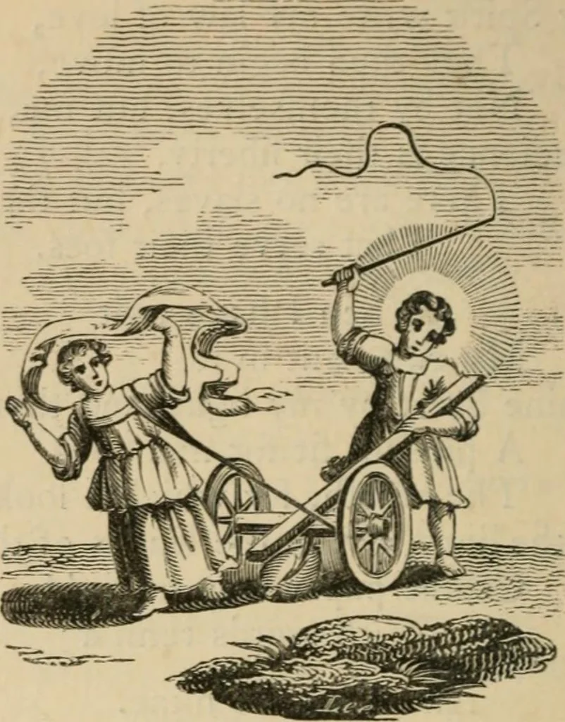 An illustration from Emblems, divine and moral : The school of the heart; and Hieroglyphics of the life of man, 1866, leaf 344